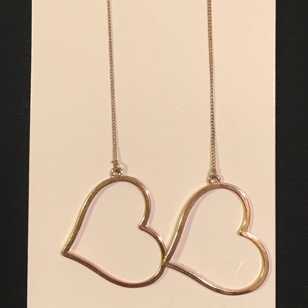 🚫Sold🚫Gold Heart 💛 long earrings